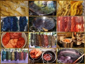 Natural dye of different age oriental rugs