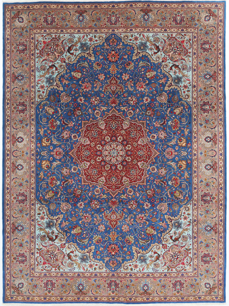 Blue Floral Persian Rug