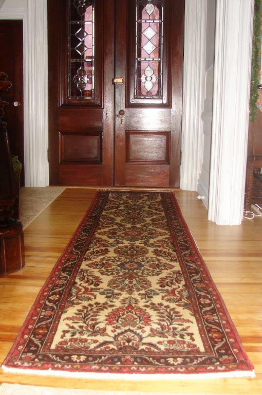 Runner Oriental Persian Rug Brown Made to Measure 70 80 90 100 cm Wide Hallway Kitchen 