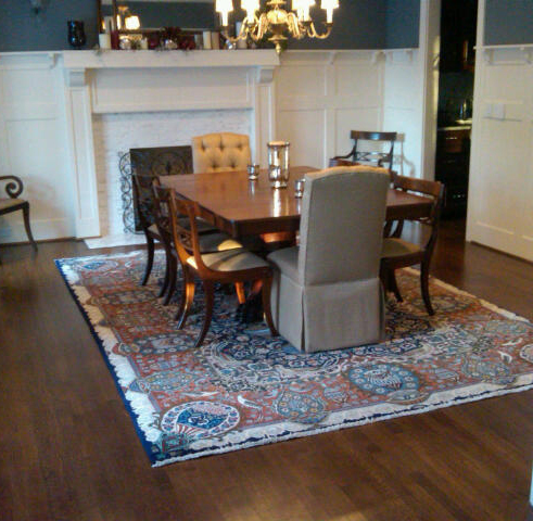 Dining Room Persian Rugs Oriental, How To Size A Rug For Dining Room Table