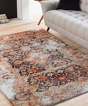 Persian Rug Showing Signs Of Foot Traffic