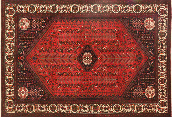 Red Abadeh 6'8" x 9'10" Herati Design