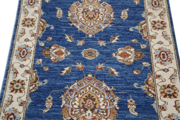 Beige|Blue|Brown Isfahan 3'11" x 5'3" Pictorial Pictoral Design