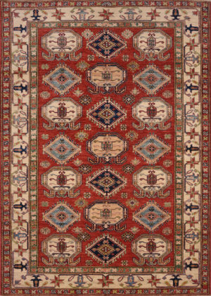 Red Tabriz 8' x 11'8" Floral Design