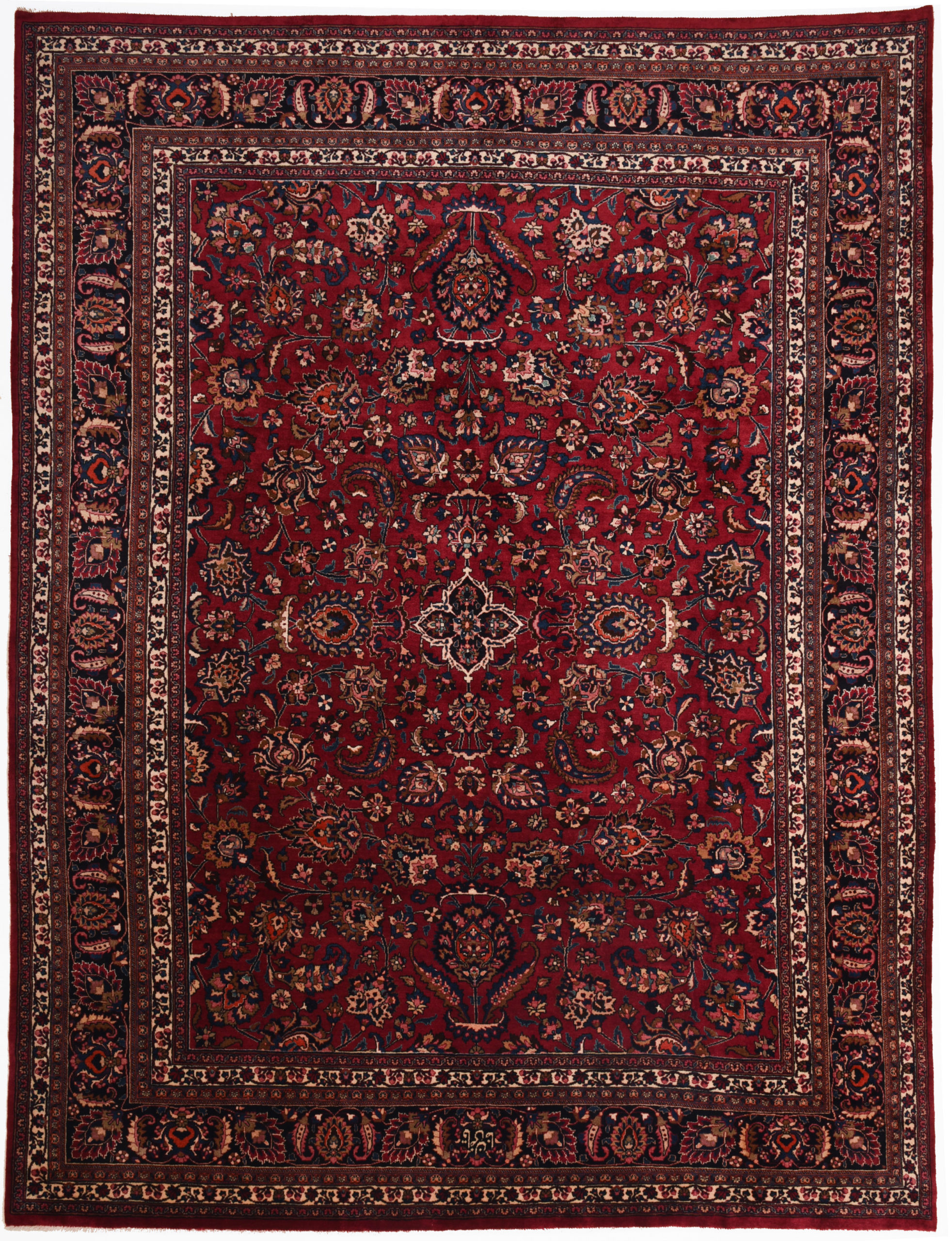絨毯　mashad carpet 10' x 13'7'' Mashad Antique Persian Rug | Catalina Rug
