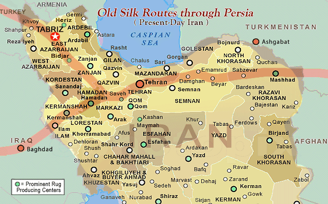 Prominent Persian Rug Making Cities