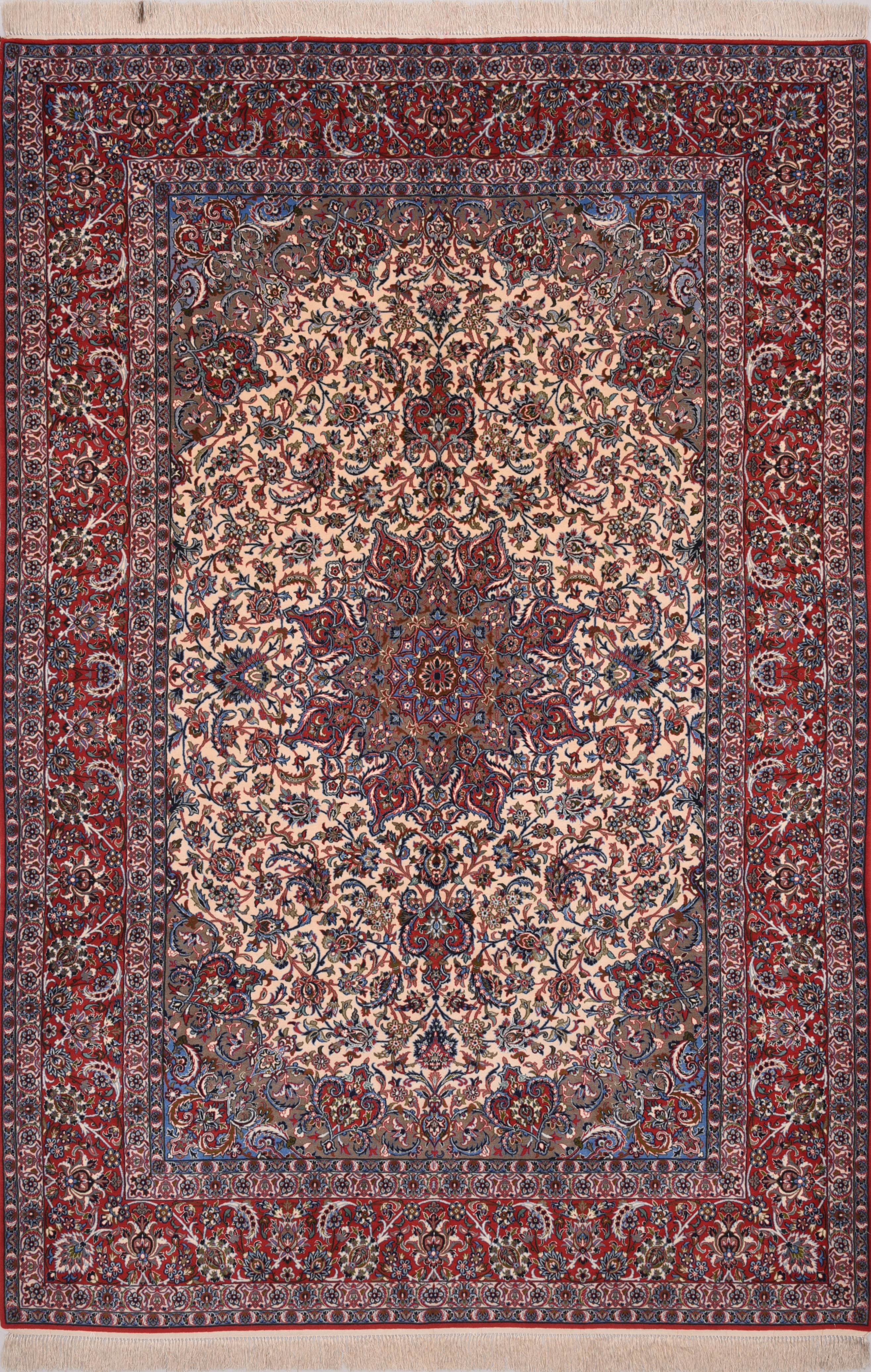 6'7'' x 9'10'' Isfahan Authentic Persian Rug | Catalina Rug
