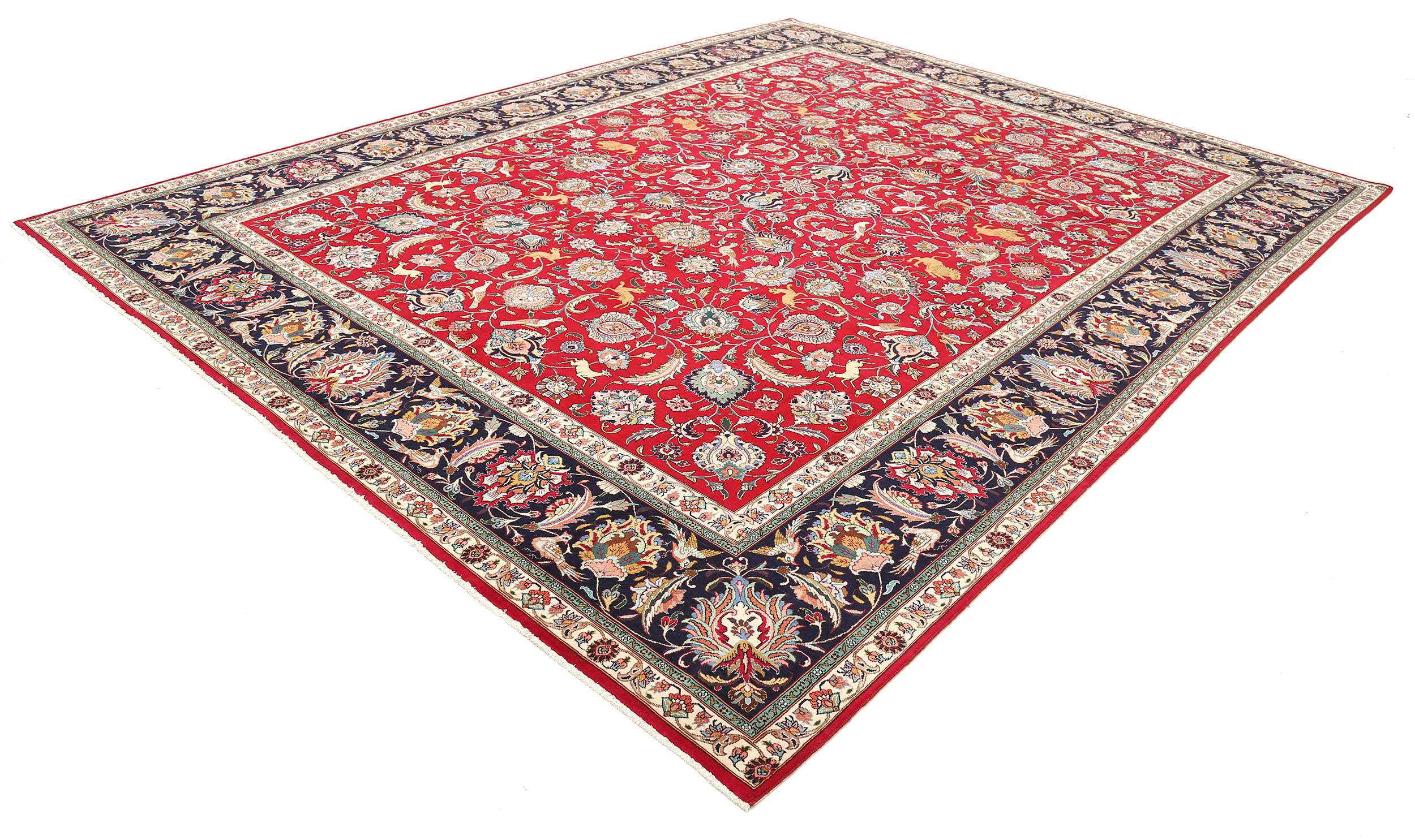 9’9″ x 12’4″ Tabriz  Authentic Persian Rug - thumbnail 6