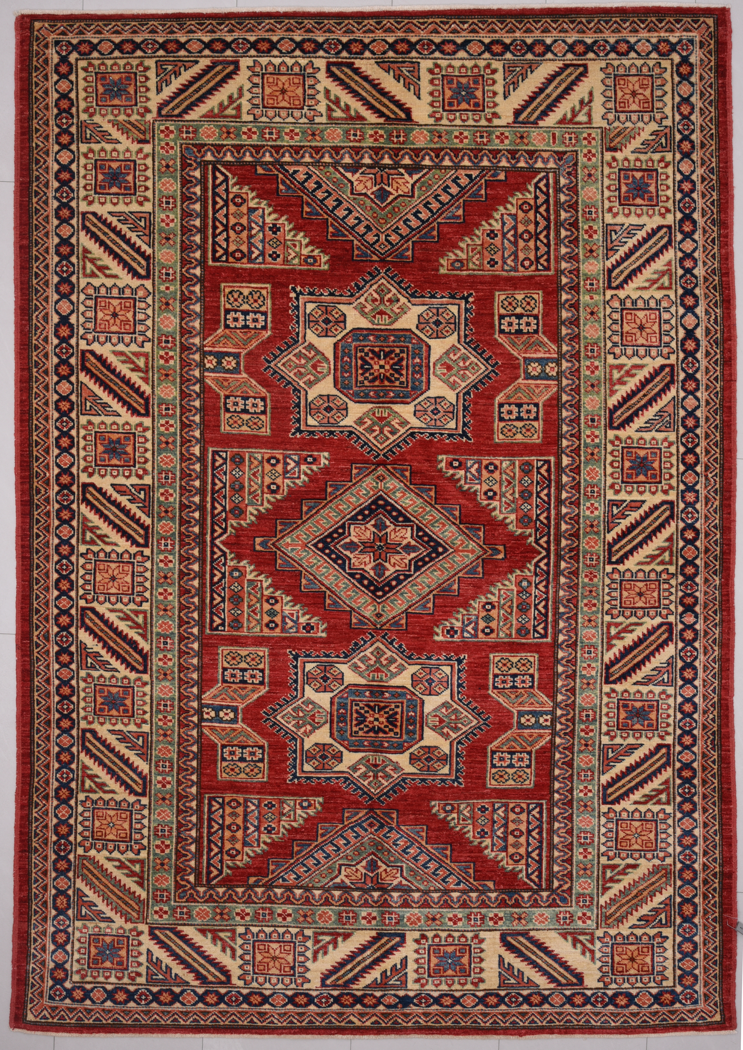 4’9″ x 6’9″ Super  Kazak Authentic Oriental Rug