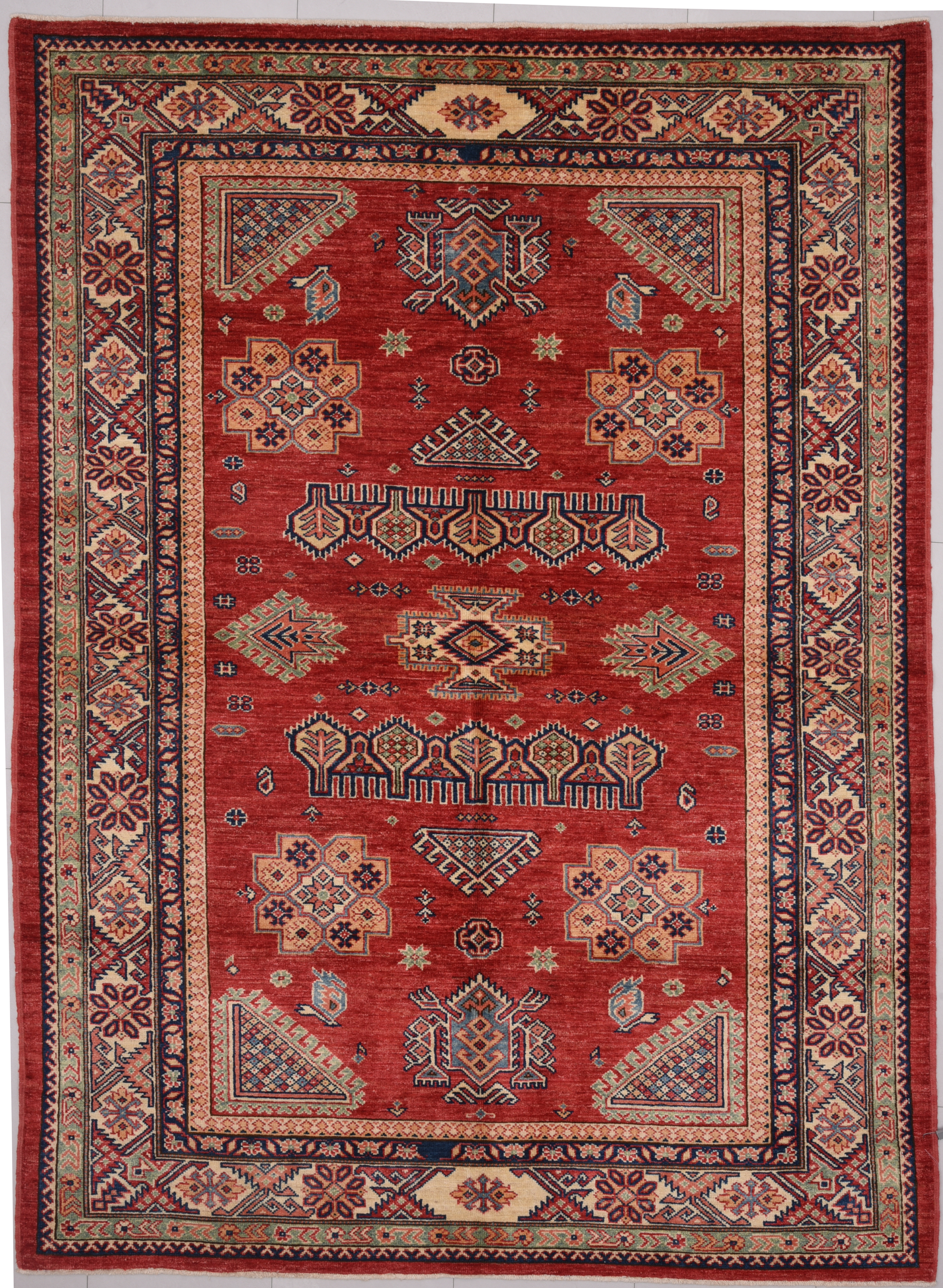 4’11” x 6’8″ Super  Kazak Authentic Oriental Rug