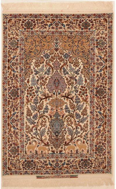 Silk and Wool Isfahan Rug