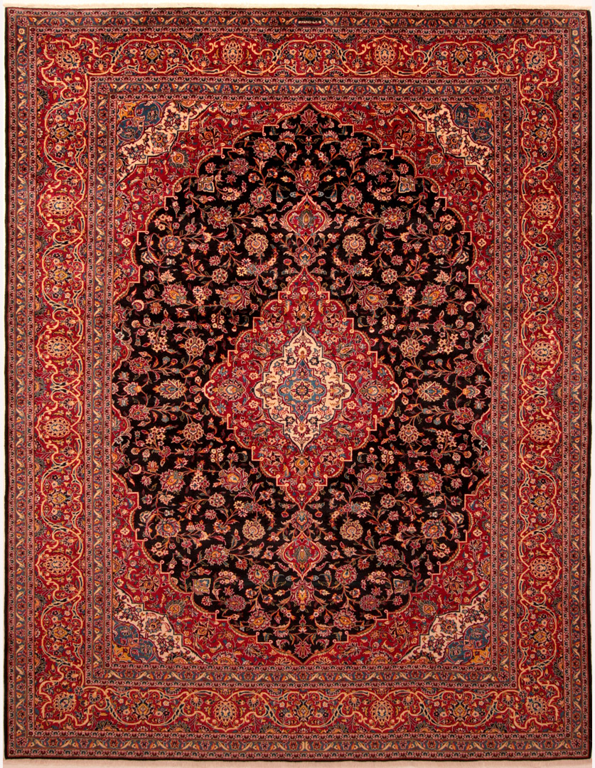 Example of a Floral Kashan Rug