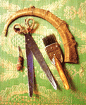 tools used to make hand knotted rugs