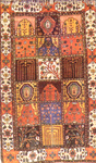 Panel design rug